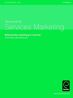 cover image of Journal of Services Marketing, Volume 16, Issue 7
